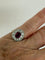 Bague 49 Bague en or rose 18k et platine, tourmaline et diamants 58 Facettes LOT 7894