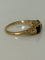 Bague 52 Bague en or jaune 18k, diamant coussin taille ancienne et saphirs 58 Facettes LOT 7895
