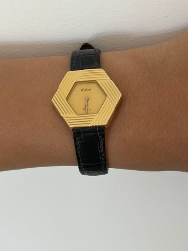 Montre Aldebert - Montre pour femme en or jaune 18k 58 Facettes LOT 7888