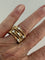 Bague 52.5 Marco Bicego - Bague bandeau en or jaune et gris 18k, diamants 58 Facettes LOT 7843