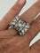 Bague 55 Bague Tank en or jaune 18k et platine, diamants taille ancienne 58 Facettes LOT 7872
