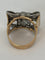 Bague 55 Bague Tank en or jaune 18k et platine, diamants taille ancienne 58 Facettes LOT 7872