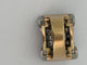 Bague 55 Bague Tank en or jaune 18k et platine, diamants taille ancienne 58 Facettes LOT 7872