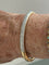 Bracelet Bracelet jonc articulé en or jaune 18k, pavé de diamants 58 Facettes LOT 7871