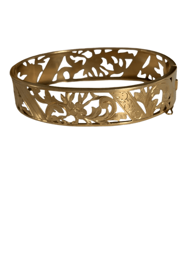 Bracelet Bracelet jonc ancien en or jaune 18k 58 Facettes LOT 7869