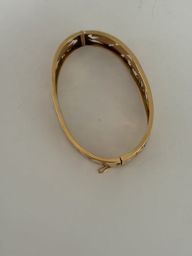 Bracelet Bracelet jonc ancien en or jaune 18k 58 Facettes LOT 7869