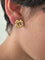 Boucles d'oreilles Boucles d’oreilles fleur en or jaune et gris 18k, diamant naturel taille ancienne 58 Facettes LOT 7858