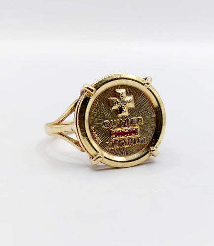 Bague 58.5 AUGIS - Bague cocktail en or 18k, rubis et diamant 58 Facettes A08035