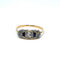 Bague 56 Bague Art déco en or, diamants et saphirs 58 Facettes 50560