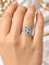 Bague 52 Bague vintage de style Art déco en or 14k avec diamants 58 Facettes 50559