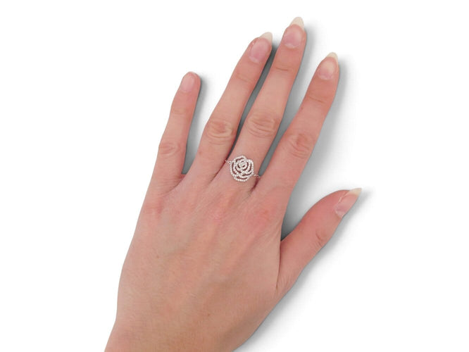 Vanessa Tugendhaft - Bague La Rose en or blanc 18k, diamants, taille 65 58 Facettes 277645