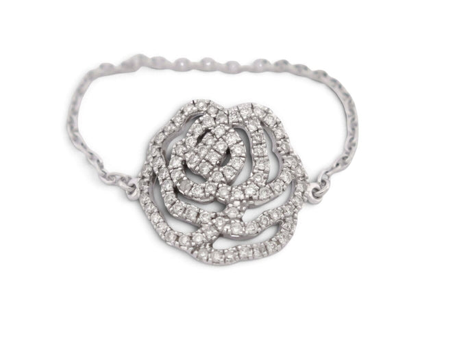 Vanessa Tugendhaft - Bague La Rose en or blanc 18k, diamants, taille 65 58 Facettes 277645