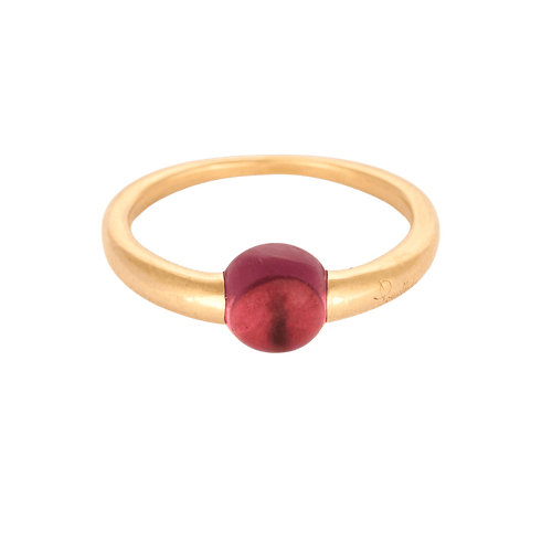 Bague 51 Pomellato M'Ama Non M'Ama - Bague en or rose 18k, tourmaline cabochon 58 Facettes 58FC70