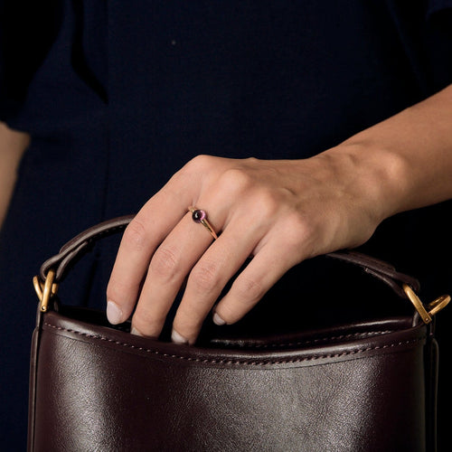 Bague 51 Pomellato M'Ama Non M'Ama - Bague en or rose 18k, tourmaline cabochon 58 Facettes 58FC70