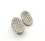 Boucles d’oreilles en or blanc 18 carats pavées de diamants 58 Facettes 1329 B OC