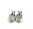 Boucles d’oreilles en or blanc 18 carats pavées de diamants 58 Facettes 1329 B OC