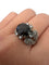 Bague en or 18 kt, saphir australien naturel et diamants 58 Facettes 774/26 E