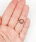Bague 52 Bague cible Art déco en or 18k, diamant taille rose et rubis synthétiques calibrés 58 Facettes A07847