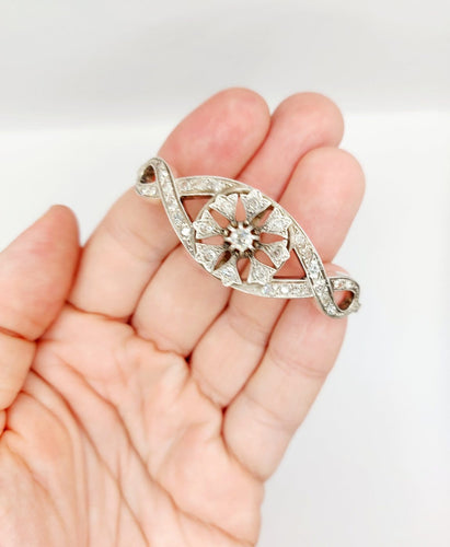 Bracelet Bracelet victorien en or rose 18k et argent, diamants, vers 1880 58 Facettes A07941