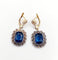 Boucles d'oreilles Dormeuses marguerite anciennes - Boucles d’oreilles en or 18k et argent 58 Facettes A07940