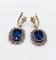 Boucles d'oreilles Dormeuses marguerite anciennes - Boucles d’oreilles en or 18k et argent 58 Facettes A07940