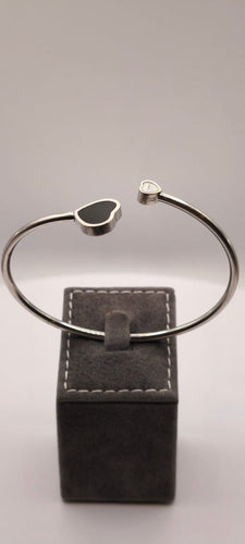 Bracelet Chopard Happy Hearts - Bracelet jonc en or blanc 18 carats 58 Facettes Valuor Modèle-017