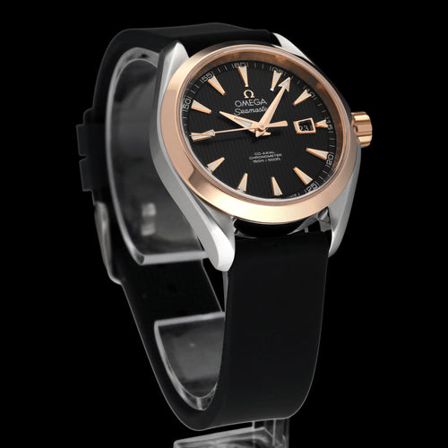 Montre Omega - Montre Seamaster Aqua Terra Co-Axial, or rose et acier, 34 mm, 2017 58 Facettes OMG/SEA/463