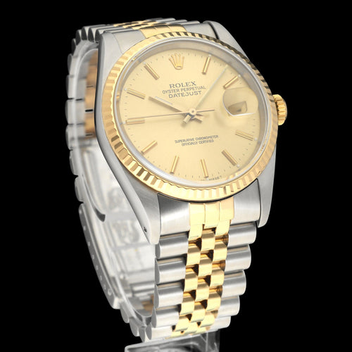 Montre Rolex - Montre Datejust 16233 révisée, 1990, boîte et papiers 58 Facettes ROL/DJ1/1549