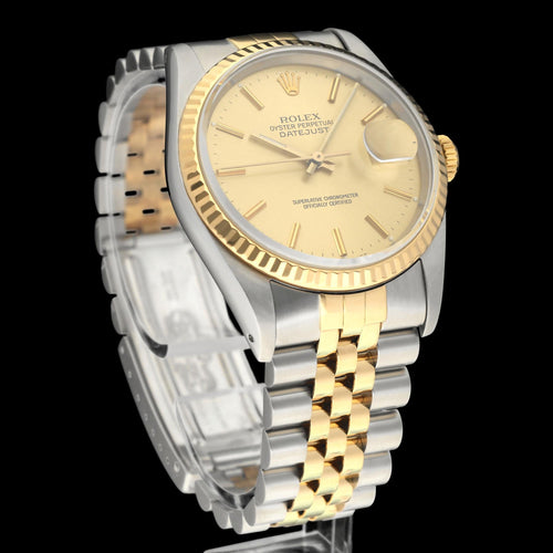 Montre Rolex - Montre Datejust 16233 révisée, 1990, boîte et papiers 58 Facettes ROL/DJ1/1549