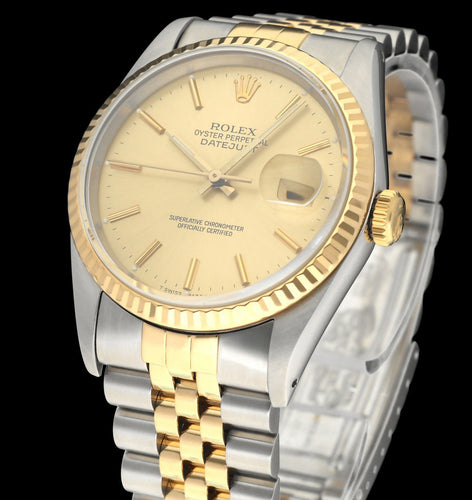 Montre Rolex - Montre Datejust 16233 révisée, 1990, boîte et papiers 58 Facettes ROL/DJ1/1549