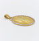Pendentif Médaille religieuse XXL Art déco en or 18k, Vierge Marie et diamants, vers 1920 58 Facettes A07968