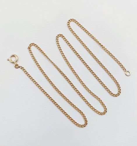 Collier Collier vintage en or 18k, maille gourmette, 44 cm 58 Facettes A07969