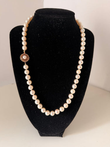 Collier - 54 perles de culture Akoya, fermoir en or 585 58 Facettes 966