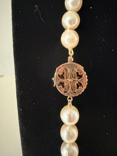 Collier - 54 perles de culture Akoya, fermoir en or 585 58 Facettes 966