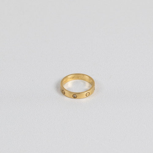 Bague Cartier - Bague Love en or jaune 18k sertie d’un diamant 58 Facettes