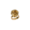 Bague 49 Bague vintage en or jaune 18k avec citrine 58 Facettes