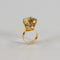 Bague 49 Bague vintage en or jaune 18k avec citrine 58 Facettes