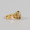 Bague 49 Bague vintage en or jaune 18k avec citrine 58 Facettes