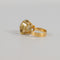 Bague 49 Bague vintage en or jaune 18k avec citrine 58 Facettes