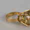 Bague 49 Bague vintage en or jaune 18k avec citrine 58 Facettes