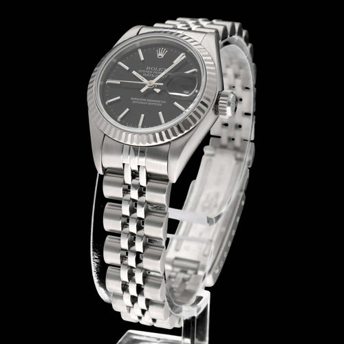 Rolex Lady-Datejust 69174 - Montre automatique en acier, 1999, boîte et papiers 58 Facettes ROL/LDJ/785