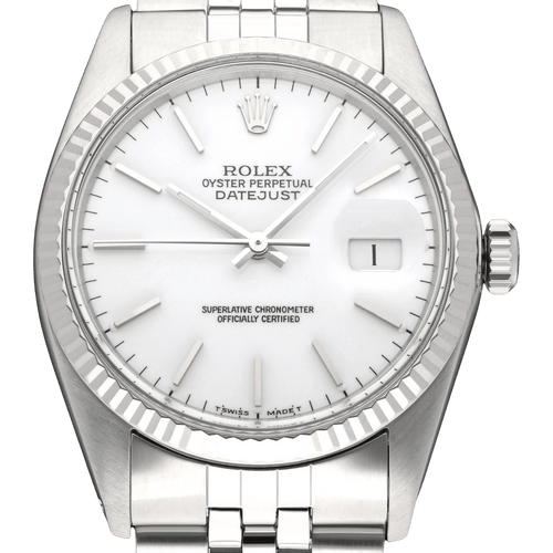 Rolex Datejust - Montre automatique en acier, référence 16014, 1988 58 Facettes ROL/DJ1/1602