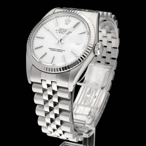 Rolex Datejust - Montre automatique en acier, référence 16014, 1988 58 Facettes ROL/DJ1/1602