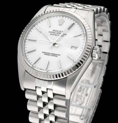 Rolex Datejust - Montre automatique en acier, référence 16014, 1988 58 Facettes ROL/DJ1/1602