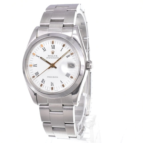 Rolex Oyster Precision - Montre en acier 58 Facettes t1ezlcyysm