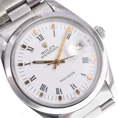 Rolex Oyster Precision - Montre en acier 58 Facettes t1ezlcyysm