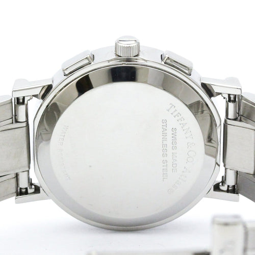 Tiffany & Co. - Montre Atlas Date Chronograph à quartz en acier inoxydable 58 Facettes ls20lnycy8