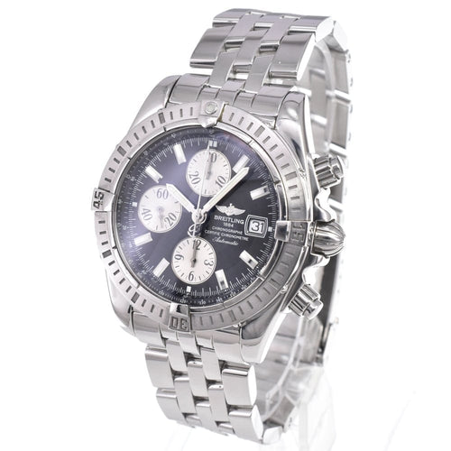 Breitling Chronomat - Montre chronographe automatique en acier, index diamants et nacre 58 Facettes dqr6e9vy03