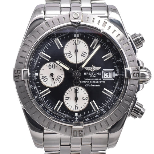 Breitling Chronomat - Montre chronographe automatique en acier, index diamants et nacre 58 Facettes dqr6e9vy03