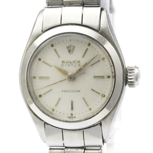 Rolex - Montre Oyster Precision en acier inoxydable 58 Facettes pti4d44xml